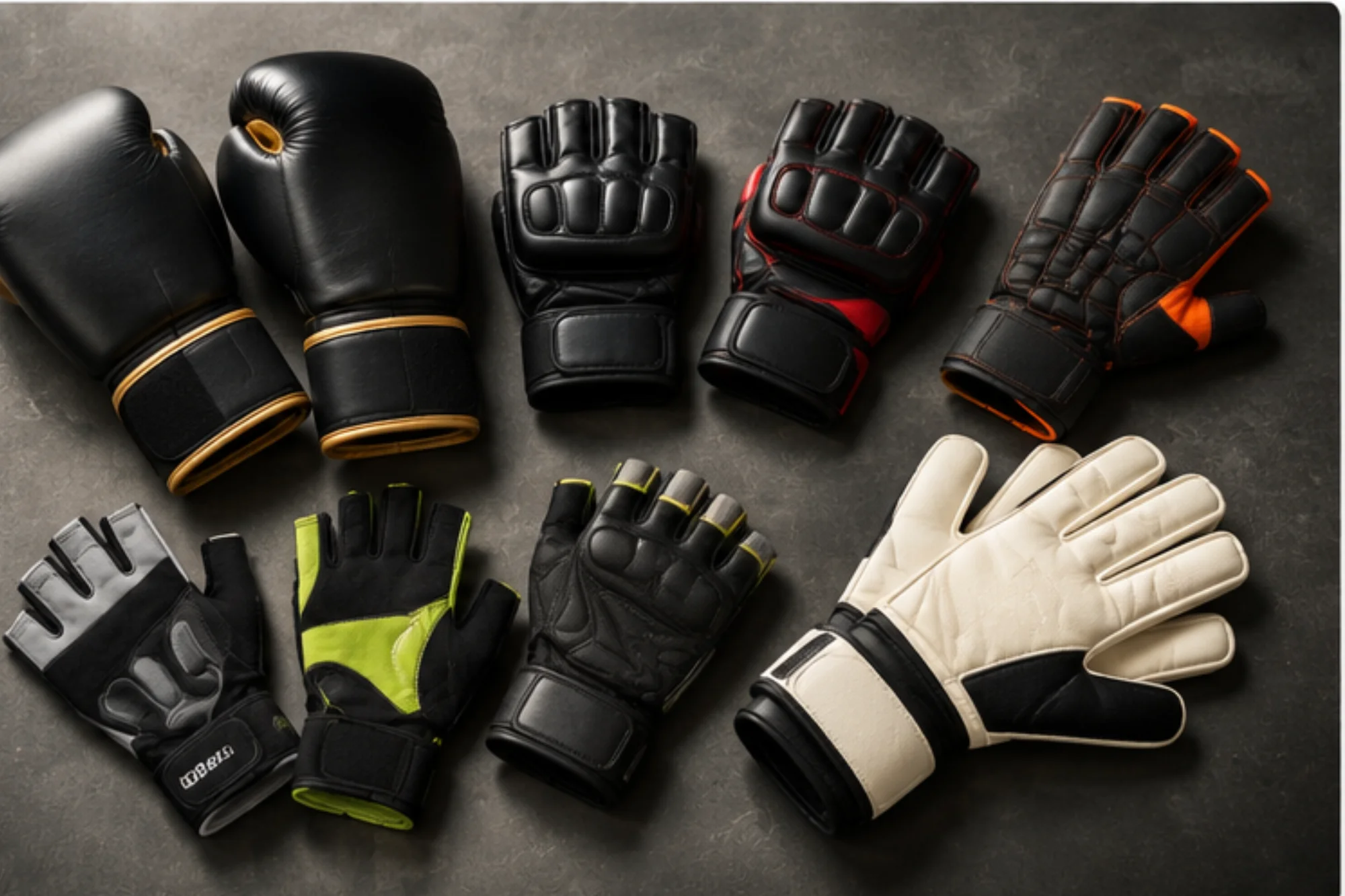 Custom sports gloves by Crivun Exports