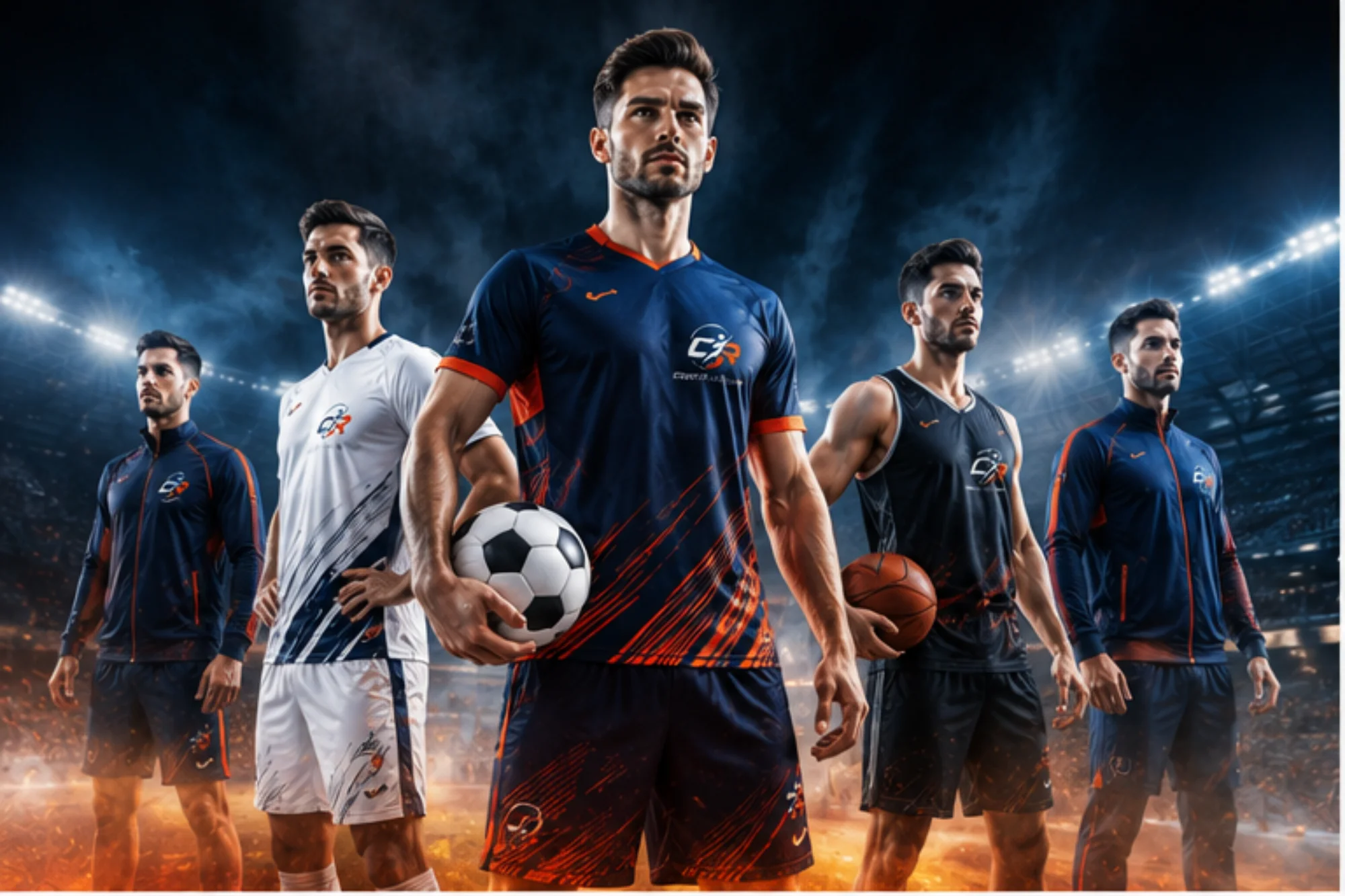 Custom sportswear manufacturing at Crivun Exports